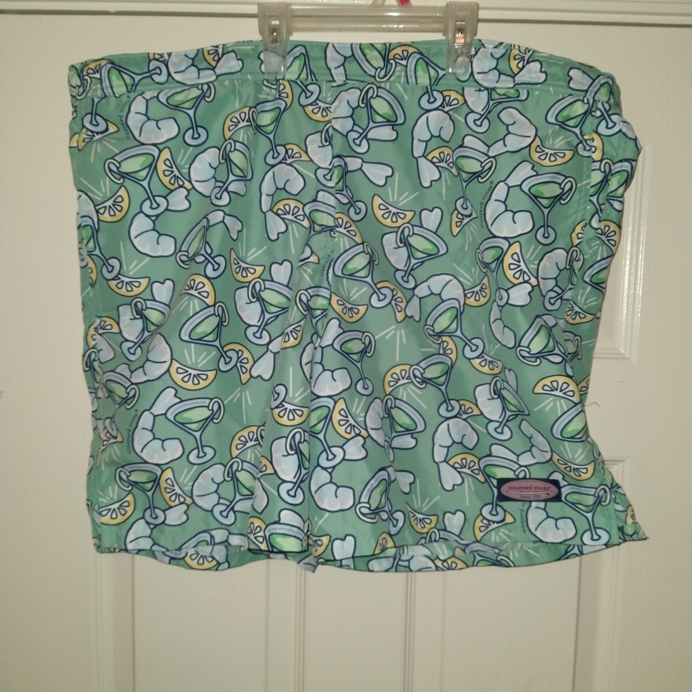 Vineyard Vines Multicolor Drawstring Swim Trunks Men's sz Large